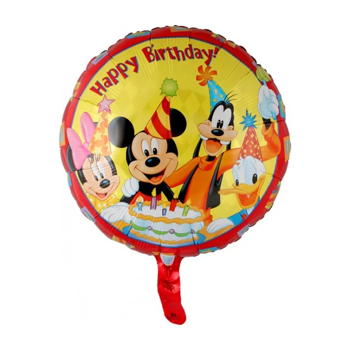 GLOBO FOIL MICKEY HAPPY BIRTHDAY 43CM