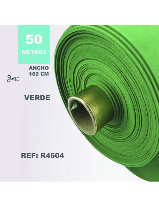 Rollo de Goma EVA, 50 m × 1,02 cm, Verde