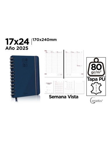 AGENDA 2025 OFICINA SEMANA VISTA POLIPIEL 170X240MM - MP