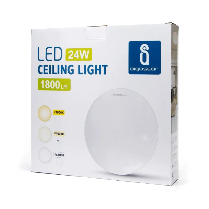 Lámpara del techo LED 24W 4000K 1800lm - AIGOSTAR