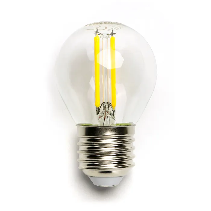 Pack 5 Bombilla de filamento LED G45 6 W E27 - Aigostar, Fria 6500K